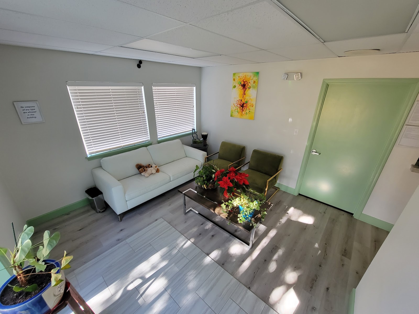Clean office lobby and waiting room in Idaho